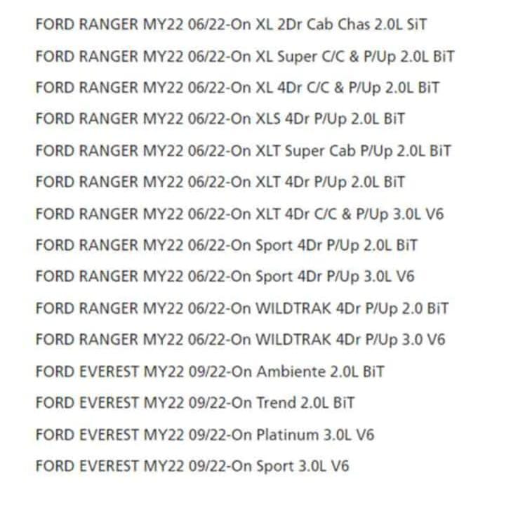 Ford Ranger Next Gen T9 (2023-2025) Snorkel