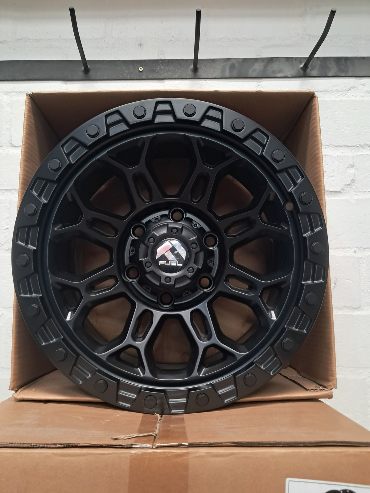 16" Rim - 4 Set - Matt Black + Matt Black Plastic Riverts