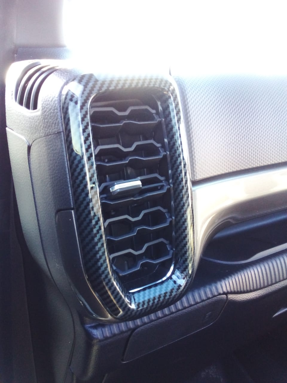 Ford Ranger Next Gen Front Side Air Vent Trim Carbon fiber (look a like)