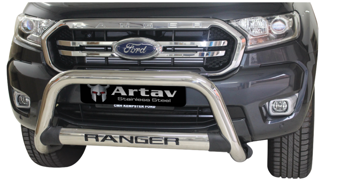 Ford Ranger T6 Nudge Bar Stainless 2012 - 2015