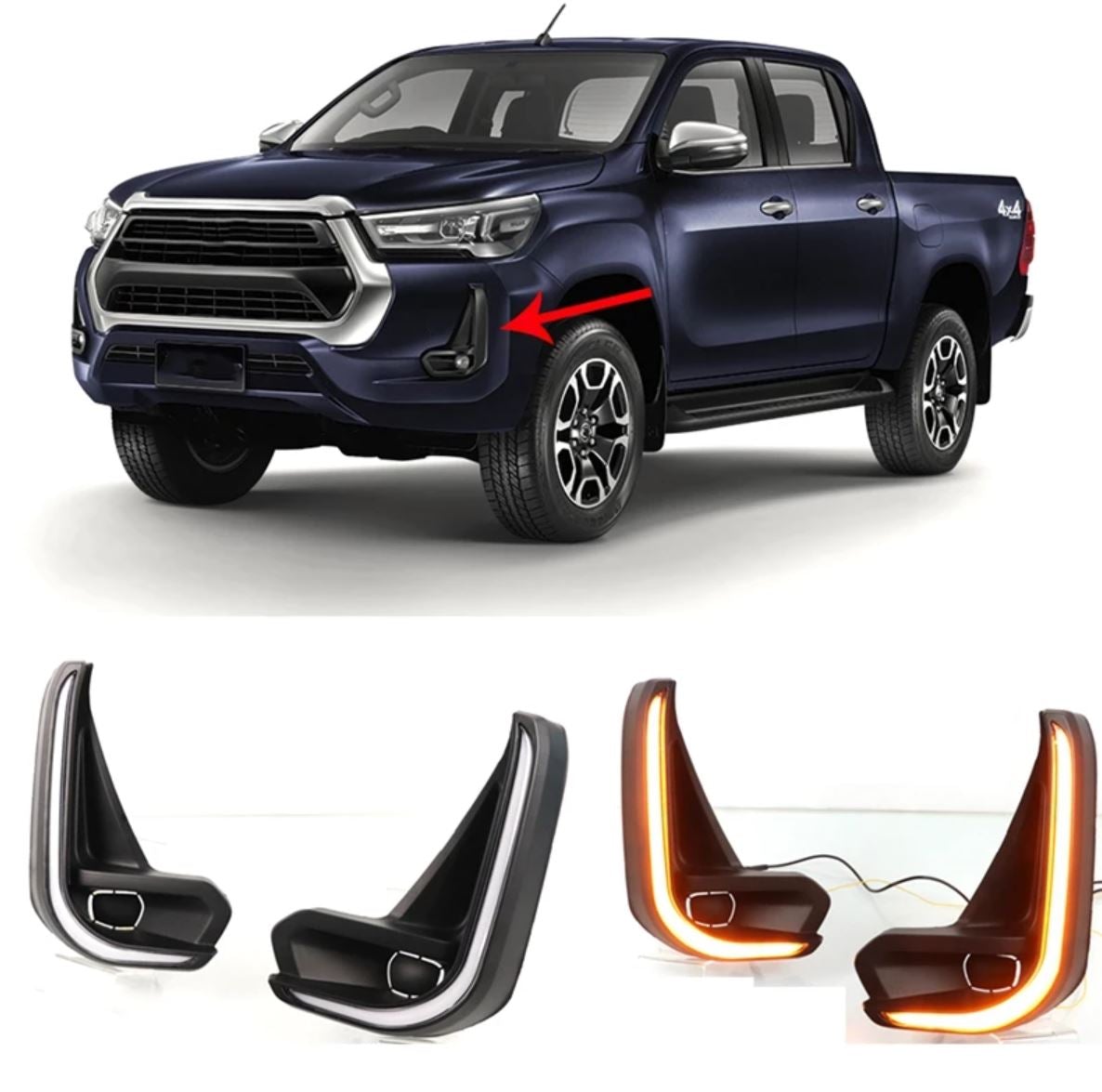 Toyota Hilux 2021 Drl For 2021+ Raider Models