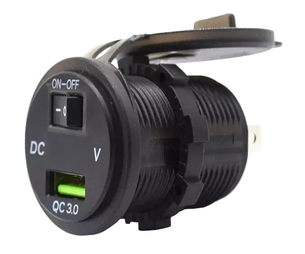 Qc 3.0 Usb Charger With Switch Built In Voltmeter