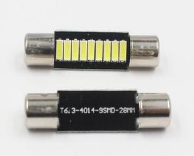 Canbus 9 SMD LED Car Light 28 mm - each