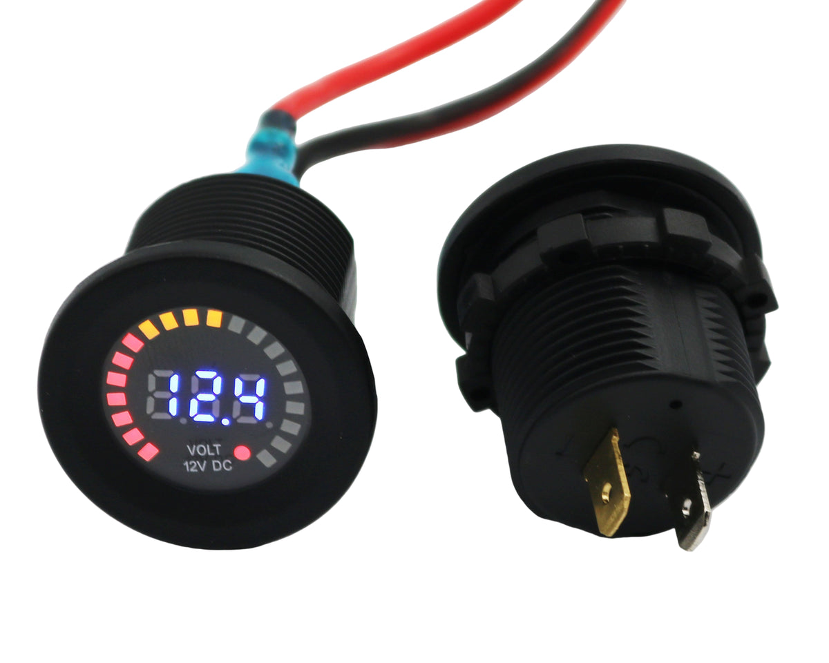 Color voltmeter 12V - the4x4store.co.za