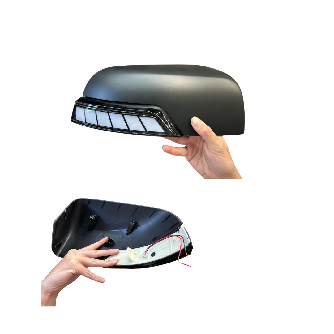 Ford Ranger / Everest  2012-2022  Mirror Cover and Indicator Matt Black and Gloss Black