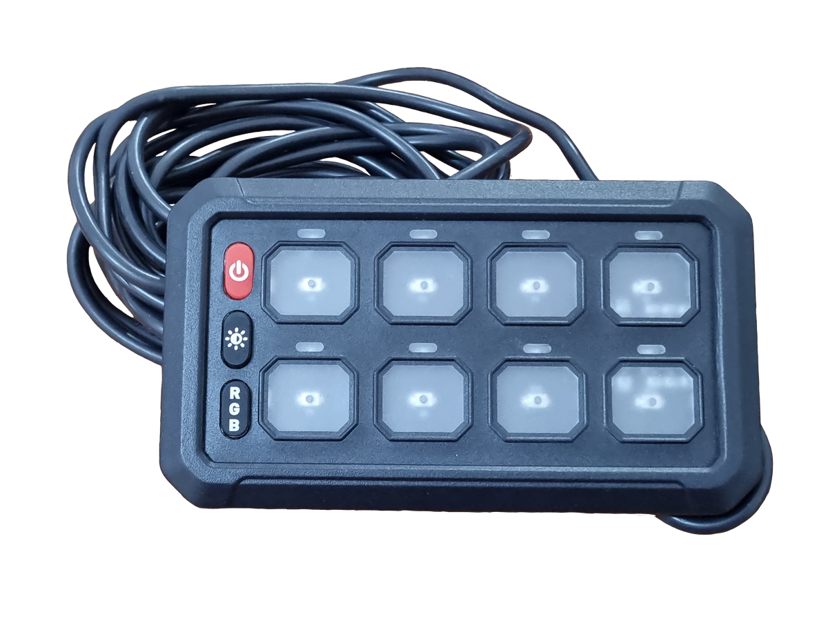 8 Gang Switch Panel - WIRED