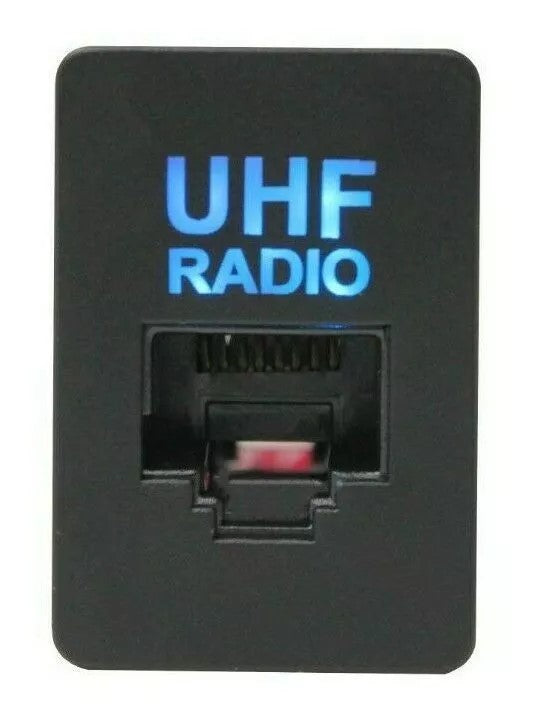Toyota RJ45 Car Dash UHF/VHF Extender (32x20mm) - Blue LED