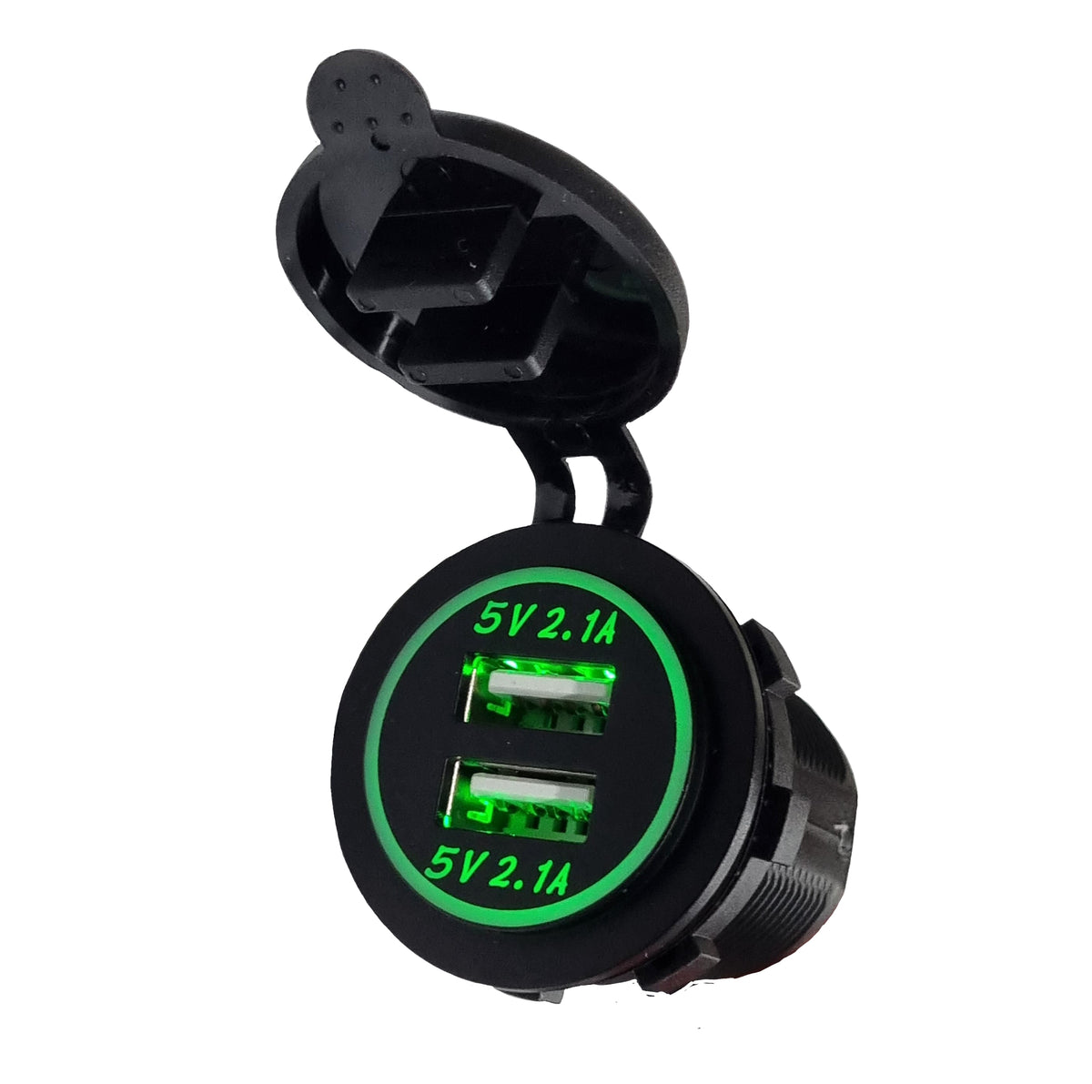 Dual 2.1A USB Socket Charger - Backlight LED