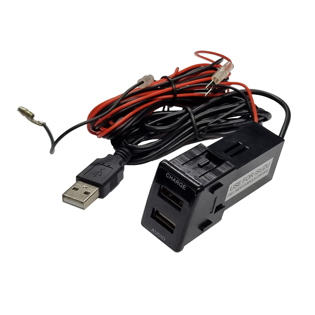 Isuzu Dmax 3.1A (1A/2.1A) USB Car Charger &amp; USB Audio Extender