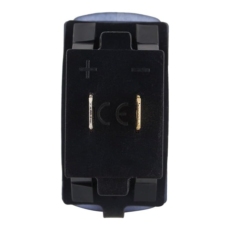 Dual 3.1A Rocker Style USB Charger - Blue LED