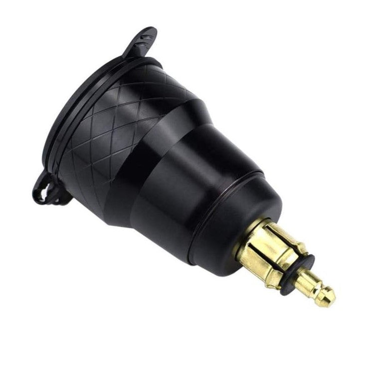 Hella Socket Dual QC3 USB Charger With Voltmeter - Blue LED