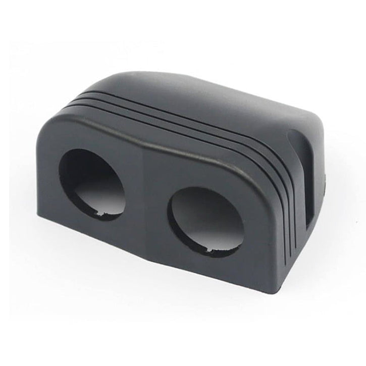 2 Hole Console Black Plastic