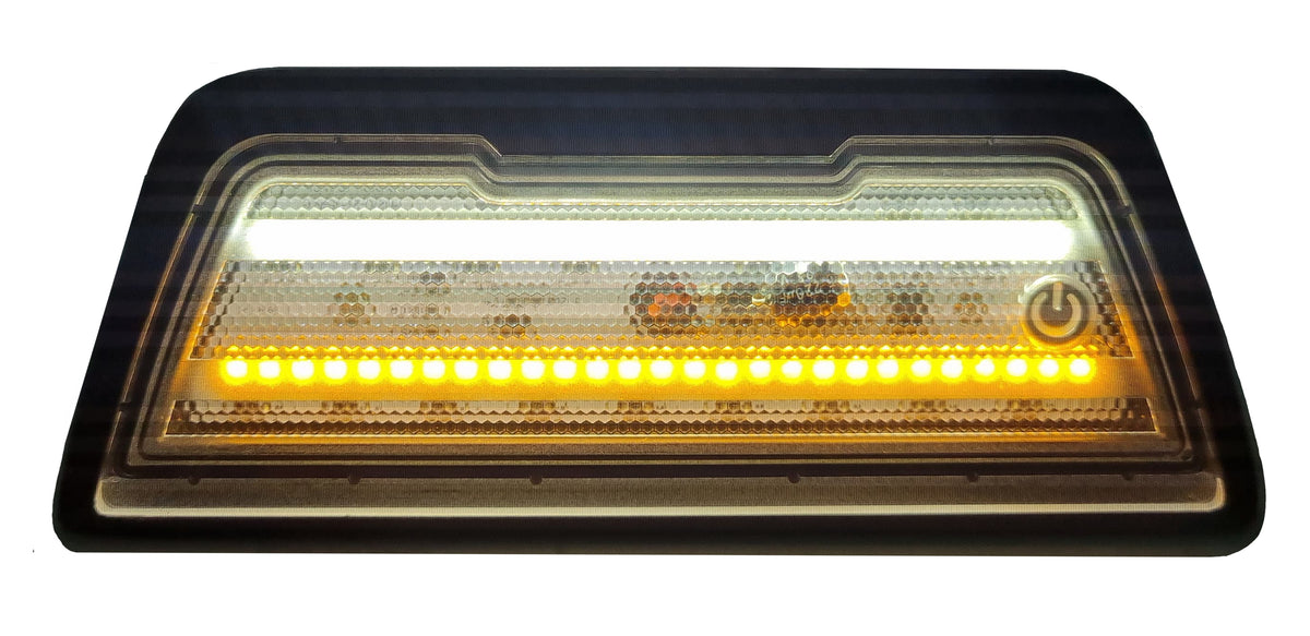 45 Degree LED Angled Work Light White/Amber