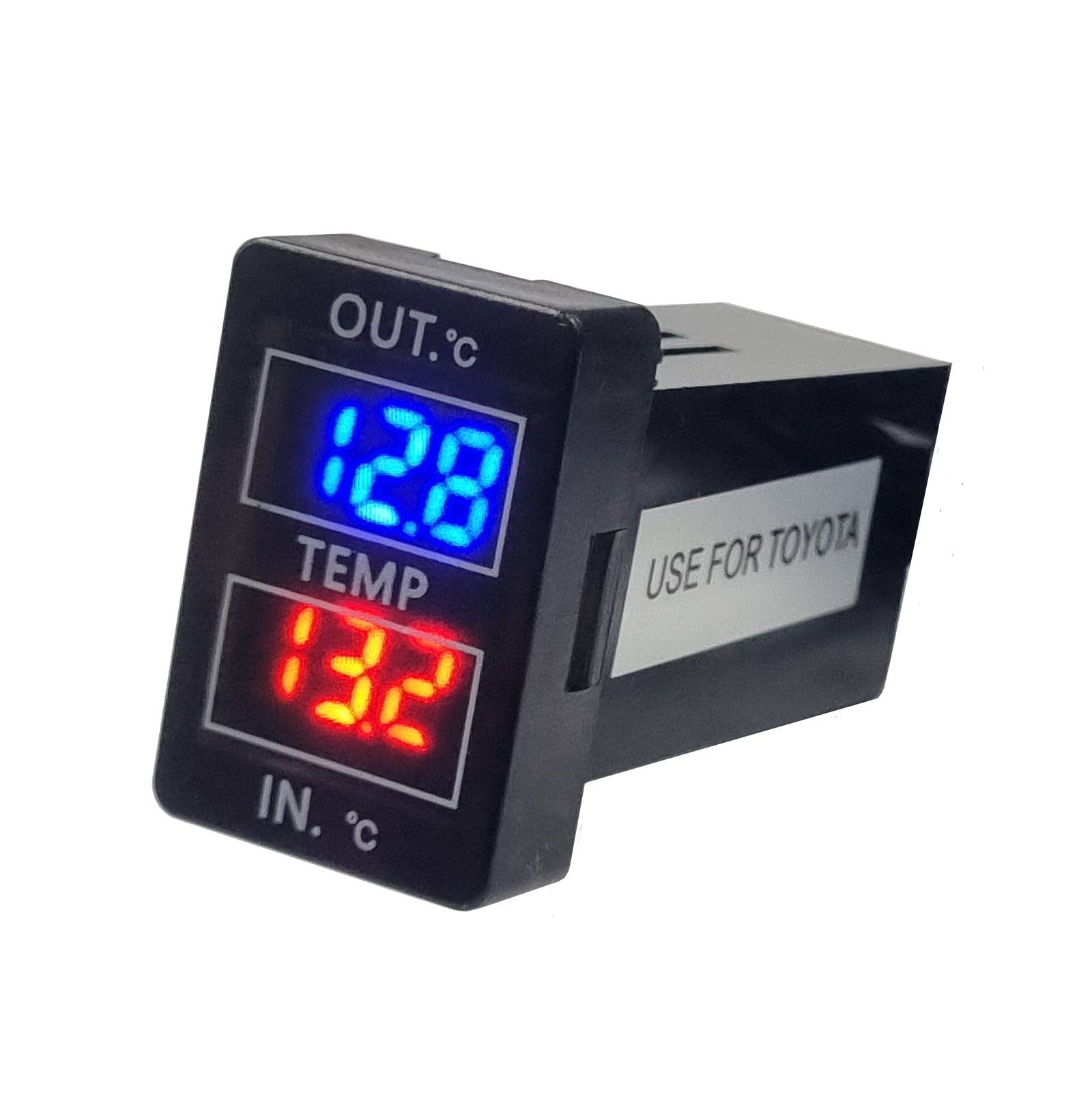 Toyota REVO Dual Temp Meter 32x20mm - Blue/Red LED