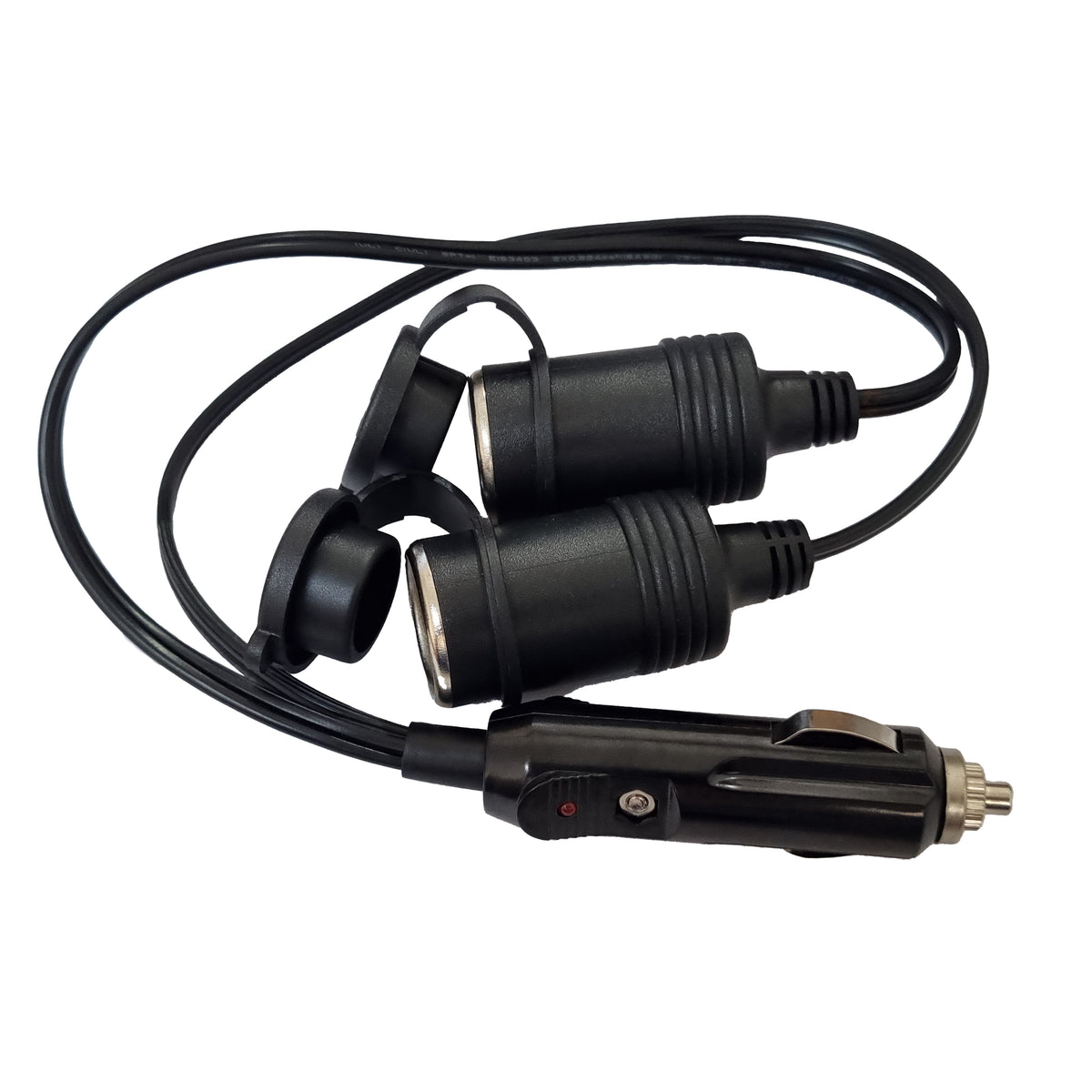 Male Lighter To 2 Female Lighter Plugs