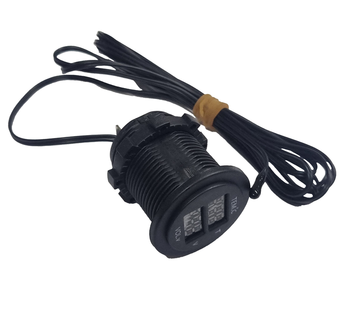 Dual Temperature Gauge &amp; Volt Meter - Blue LED