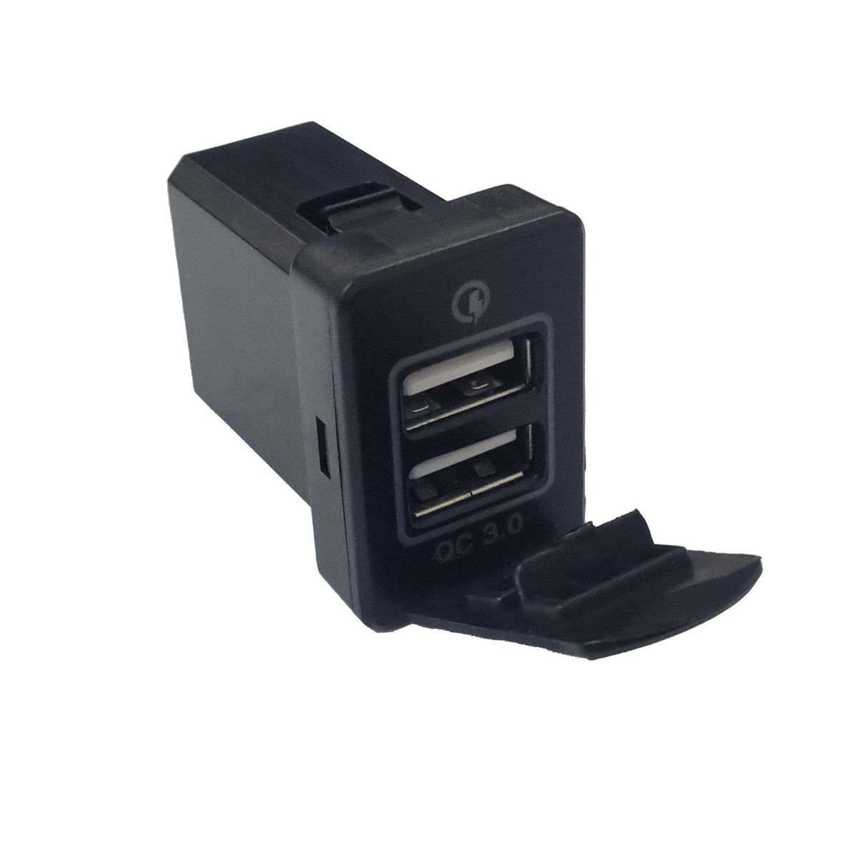 Dual QC3 USB Charger (32x20mm) Toyota Revo - Blue LED