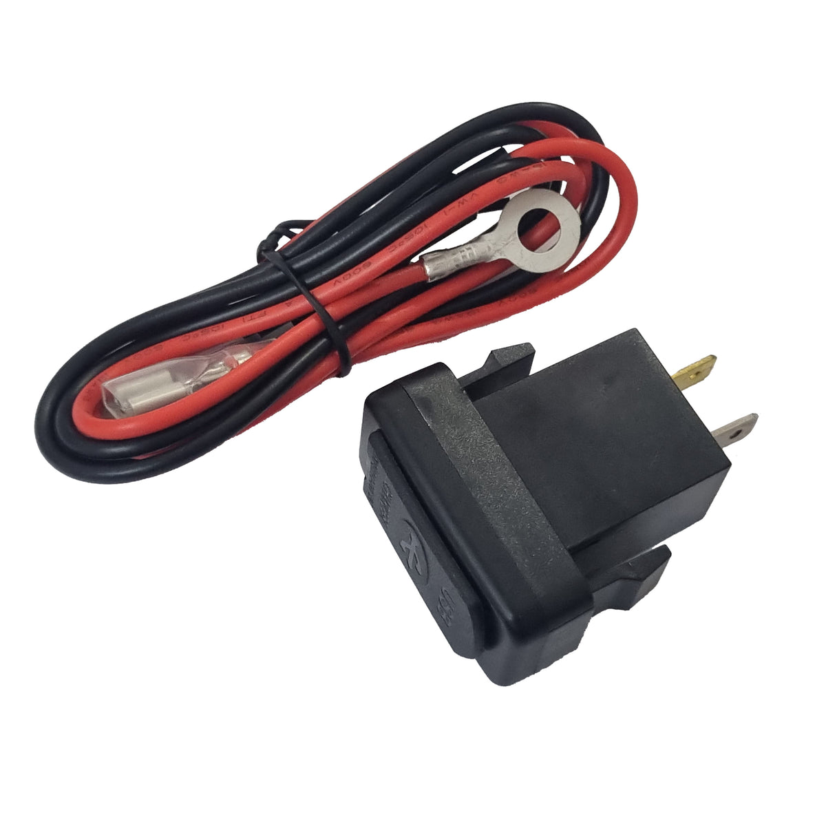 Dual QC3 USB Charger (40x20mm) Toyota Vigo - Blue LED