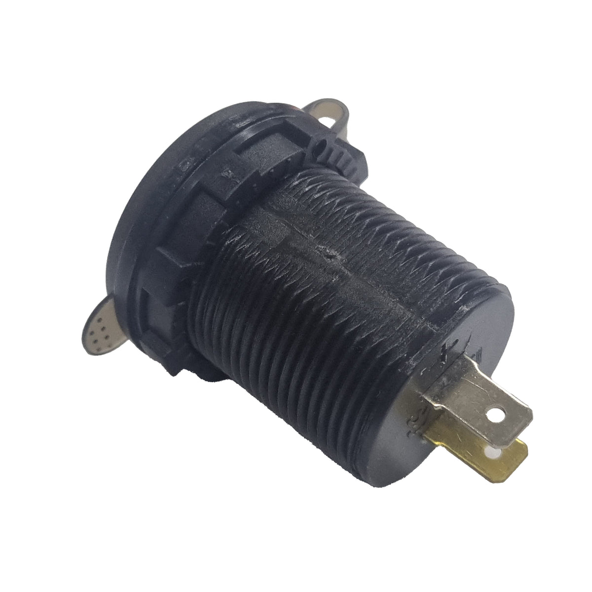 Dual USB QC3.0 Socket Charger With Voltmeter &amp; On/Off Switch - Blue LED