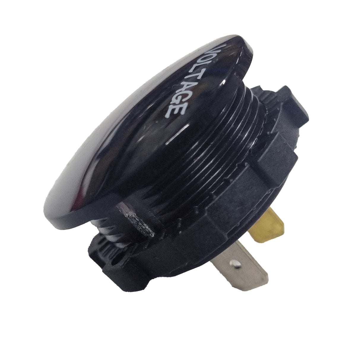 Waterproof Digital Display 12V- 24V Voltmeter Socket with On/Off Switch - Blue LED