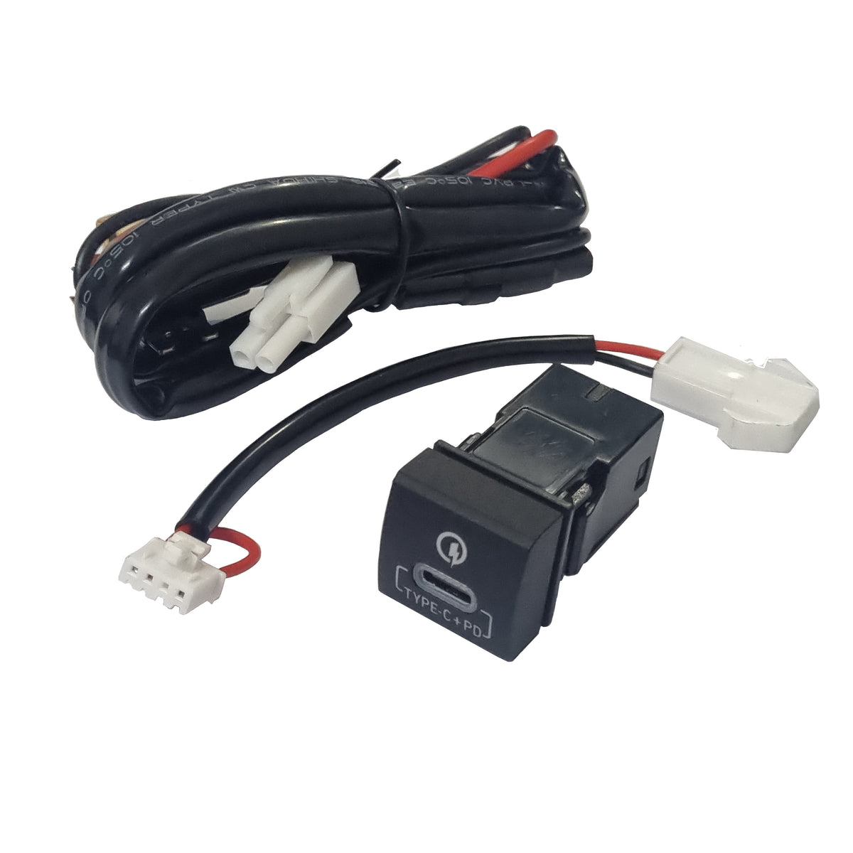 Toyota QC3.0 Type-C Charger 22x22mm - Blue LED