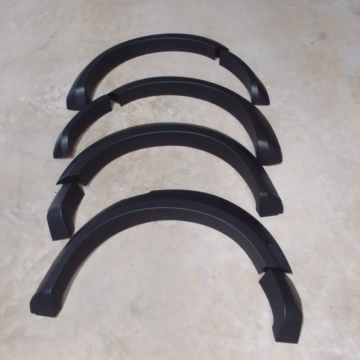 Ford Ranger Next Gen T9 V1 Smooth fender flares 8pc Matt black (XL/XLS ...