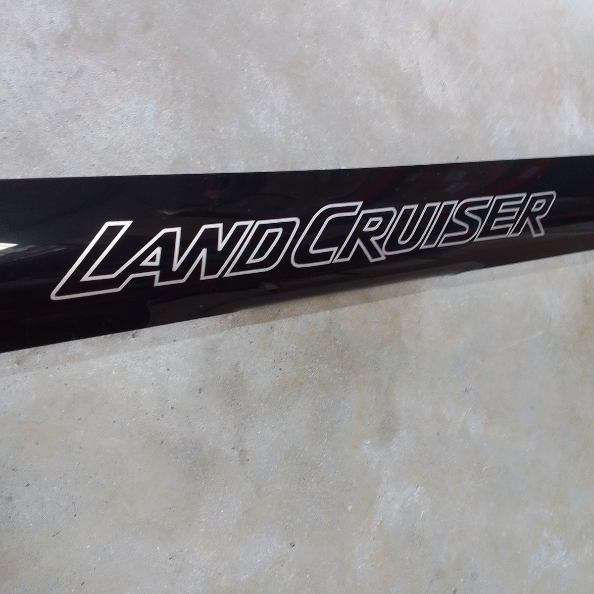 Toyota Land Cruiser 79/76 Series Bonnet Guard /Protector Gloss Black  With Logo.