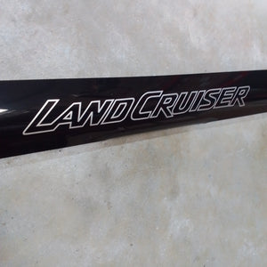 Land Cruiser 79/76 Series slimline gloss black Bonnet Guard/Protector with logo.