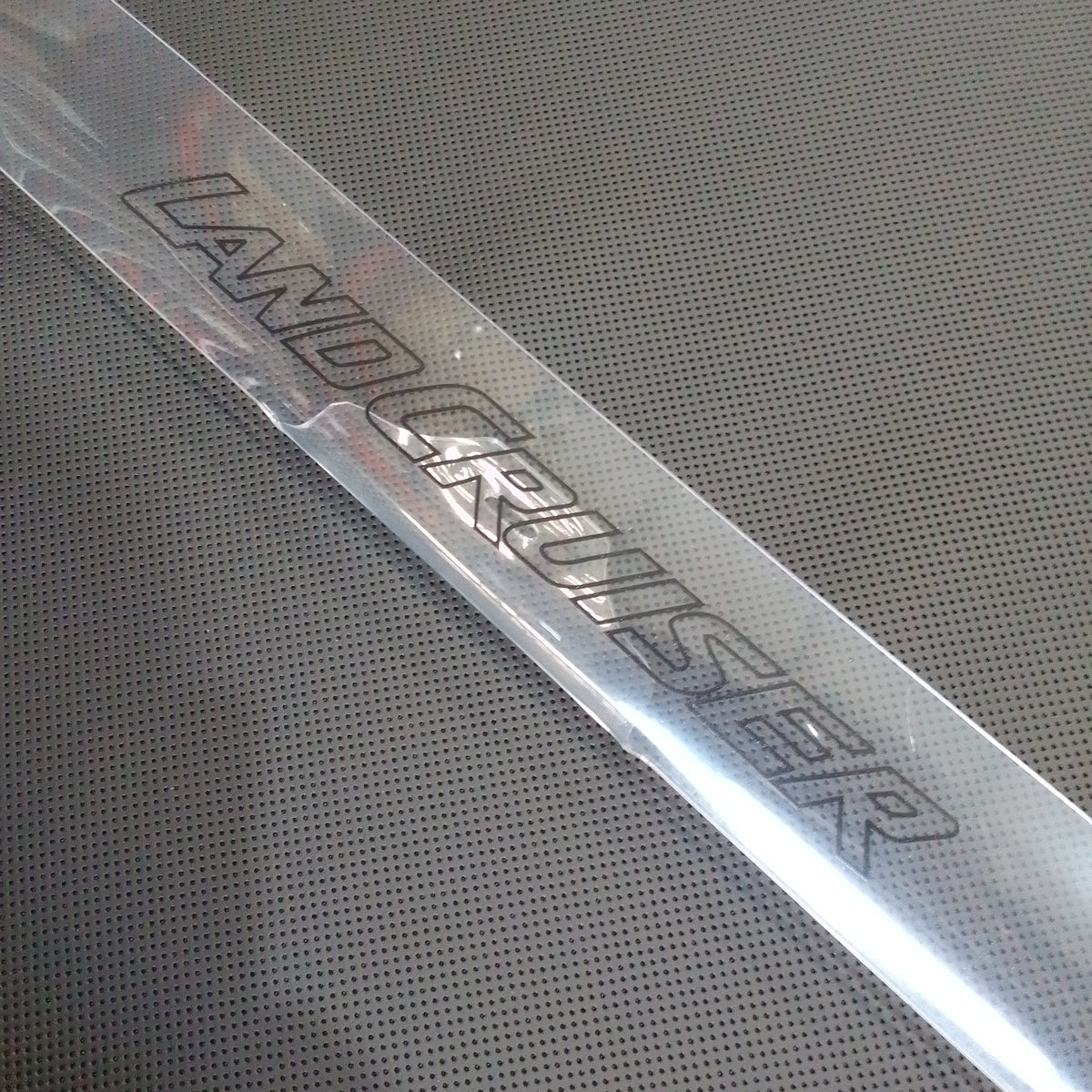 Toyota Land Cruiser 79/76 Series Bonnet Guard/Protector Clear With Logo.