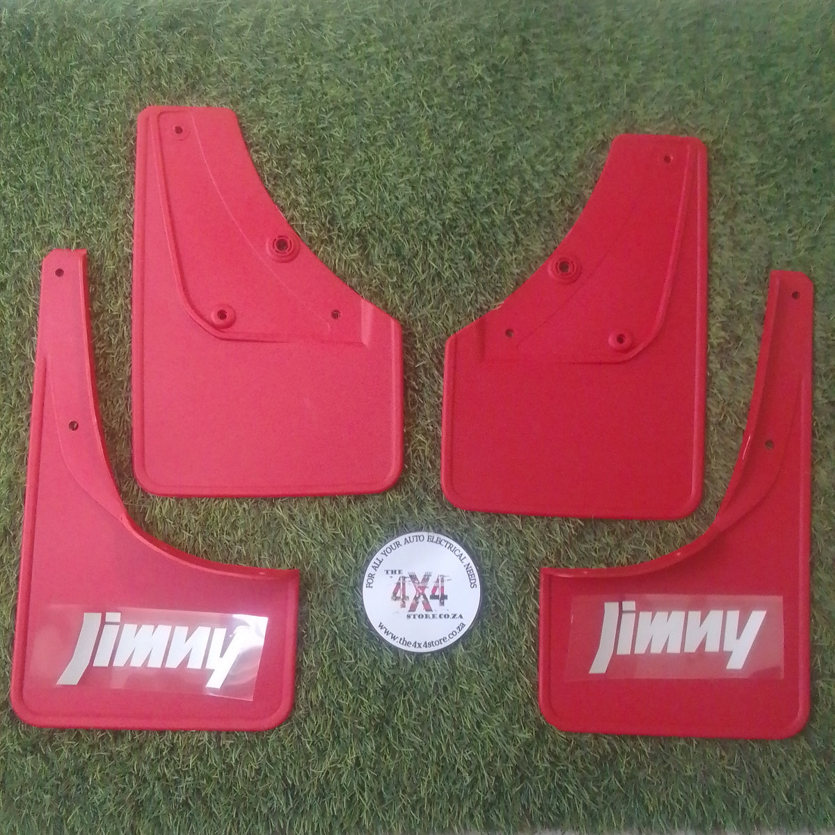 Suzuki Jimny Generation 4 2019+ Mudflaps (Jimny Logo) - Red