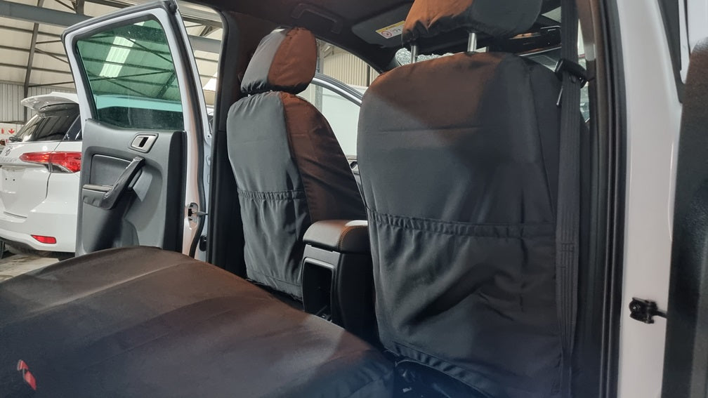 Kindo Seat Covers Ford Ranger Next-Gen DC WildTrak (2022-) - Black
