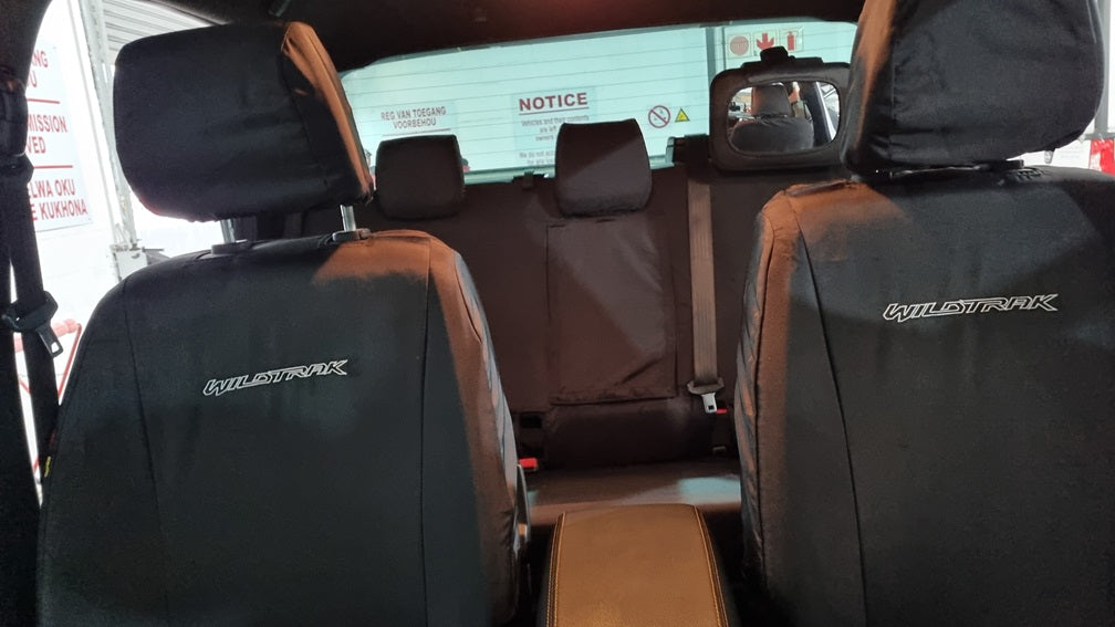 Kindo Seat Covers Ford Ranger Next-Gen DC WildTrak (2022-) - Black