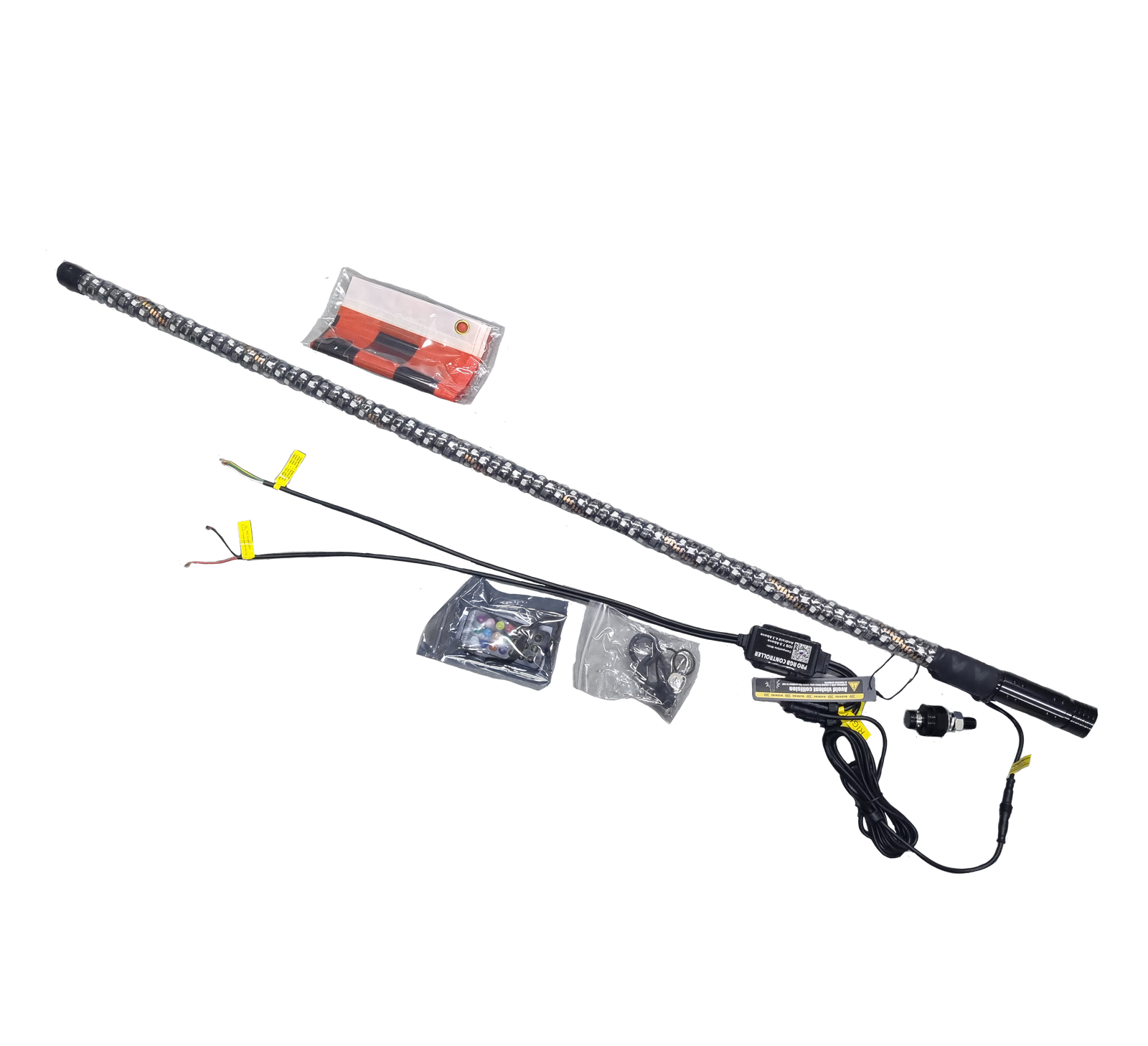 4ft Single Full RGB LED Whip Light