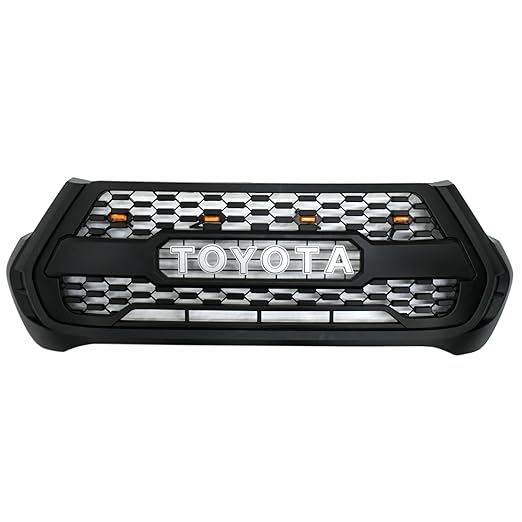 Toyota Hilux GD6 (2021) Raider Grill With Silver Lettering And Top LED Lights.