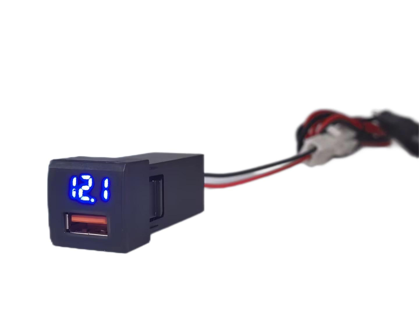 Toyota QC3 Charger + Volt Meter  (22mm X 22mm)