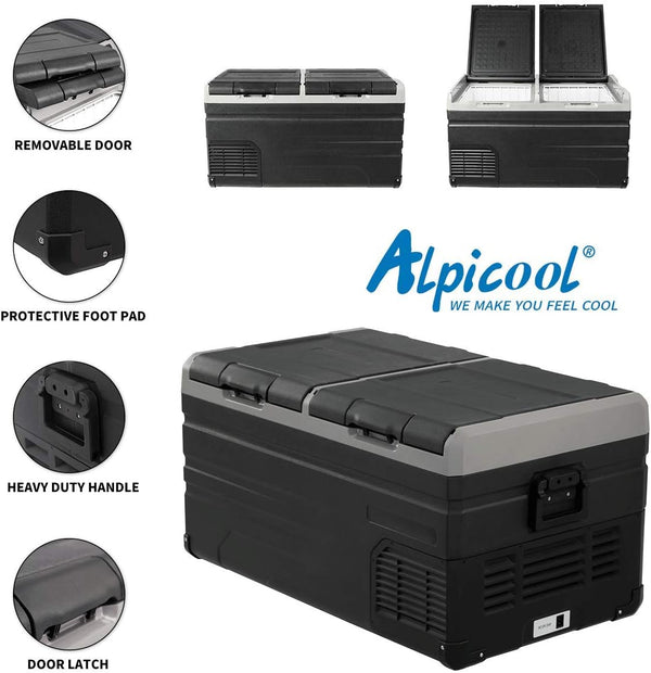 Alpicool TW95 Double Door Fridge-Freezer 12V/220V - the4x4store.co.za Alpicool TW95 Double Door Fridge-Freezer 12V/220V - the4x4store.co.za