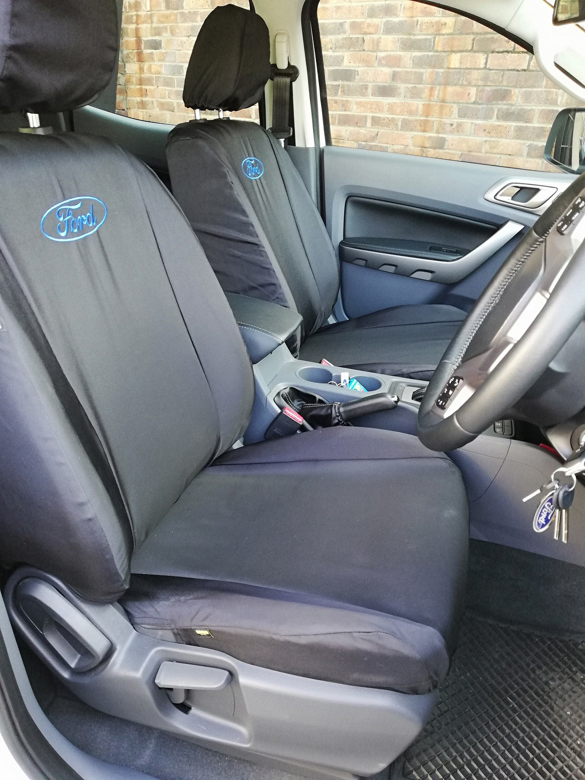 Kindo Seat Cover Ford Ranger Double Cab (2013-2022) - Black