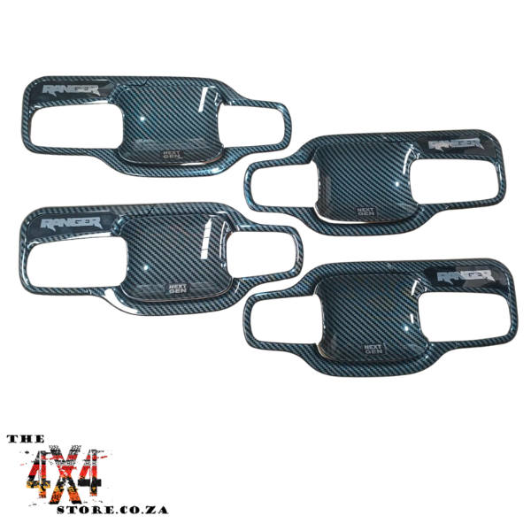 Ford Ranger Next Gen (2022+) Bowl Door Handle Cover Carbon Fibre (Look a like)