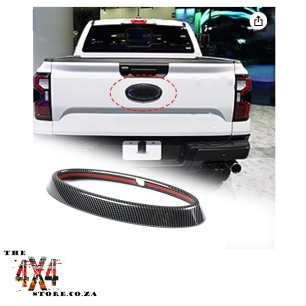 Ford Ranger Next Gen (2022+) Rear Tailgate Badge Cover Carbon Fiber