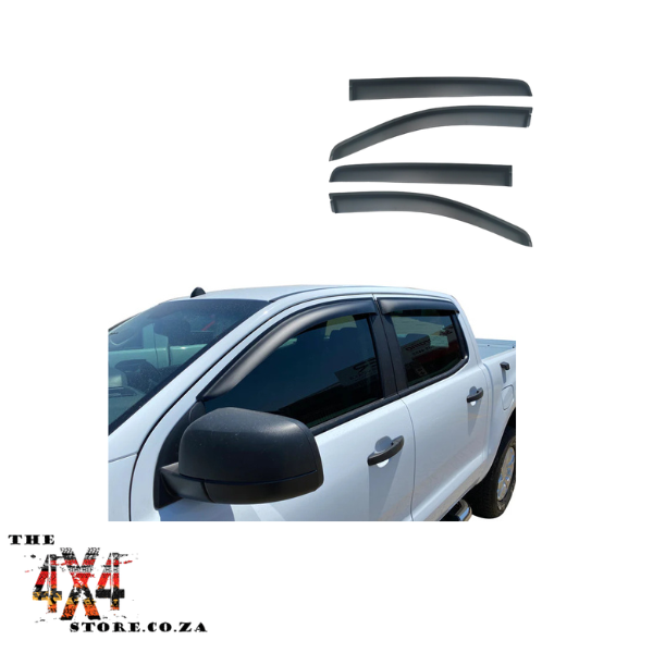 Ford Ranger 2012-2021 T6/T7/T8 Weather Guards Double Cab  (Matt Black)