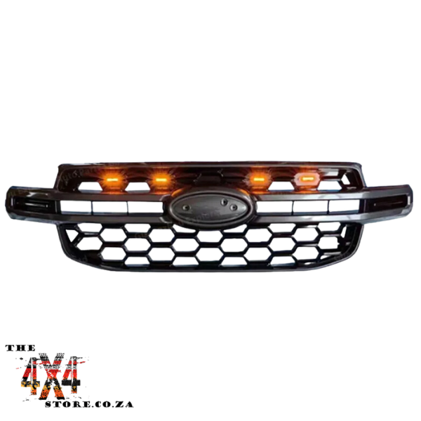 Ford Ranger Next Gen T9(2023+) Centre Bar LED Grill Gloss Black with Top LED