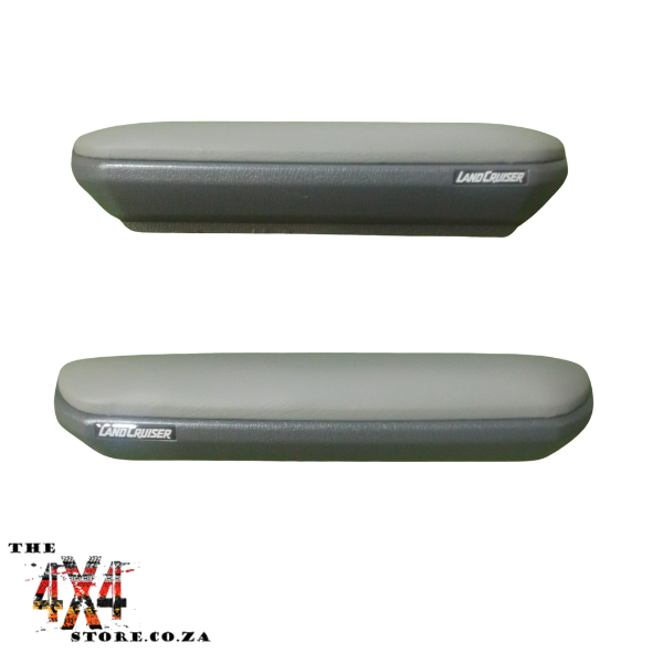 Toyota Land Cruiser 70 Series Armrest grey without cupholder - non magnetic - with Logo