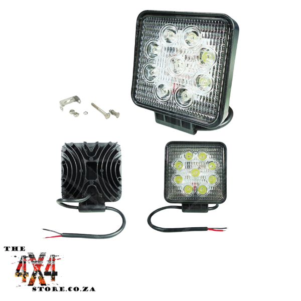 4 Inch 27W LED Square Spot/Work Light (Each)