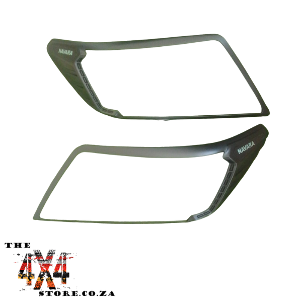 Nissan Navara D23 Facelift (2021+) Head Light Trim Matt Black