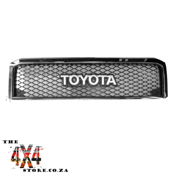 The 4x4 Store Limited Edition Anniversary Mesh Grill - Toyota Land Cruiser 76, 78 &amp; 79 Series -Chrome Grill