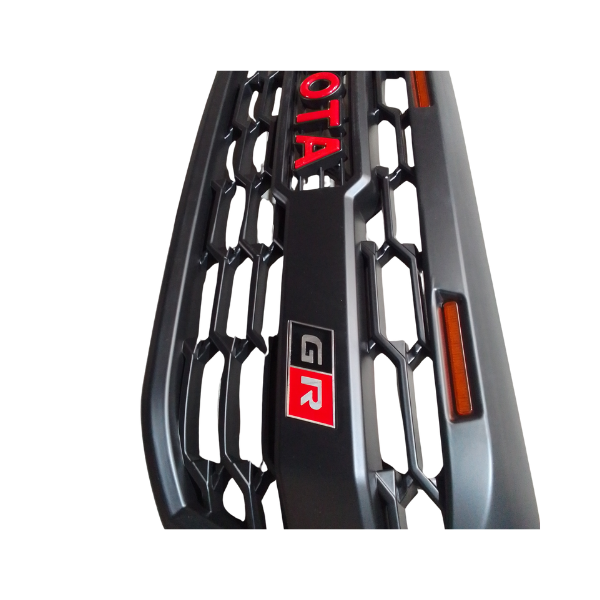 Toyota Hilux (2006-2011)  GR Grill With Top LED&#39;s Matt Black