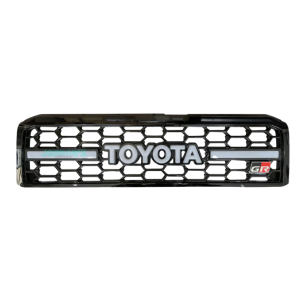 Toyota Land Cruiser 79 Series GR Grill with LED Gloss Black