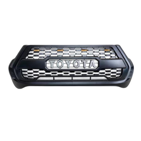 Toyota Rider ( 2021) LED Grill With Silver Lettering Matt Black