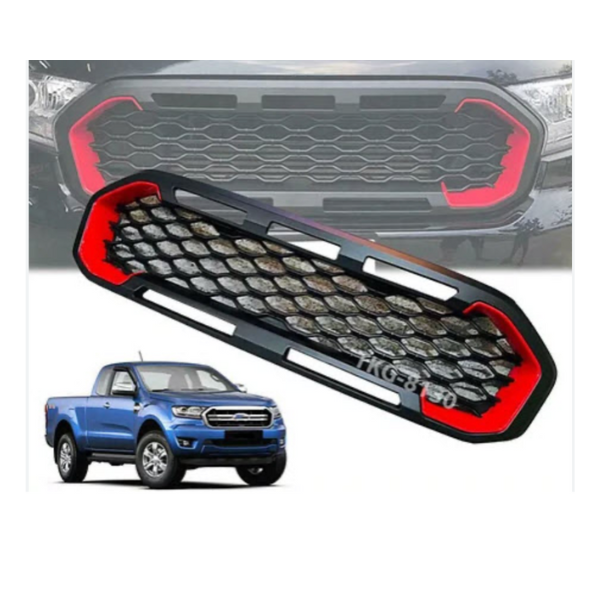 Ford Ranger T8 Low Model Grill w Red Trim (XLT) *Non OEM
