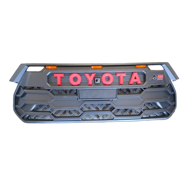 Toyota Hilux 2024+ GR Grill Matt Black With LED&#39;s